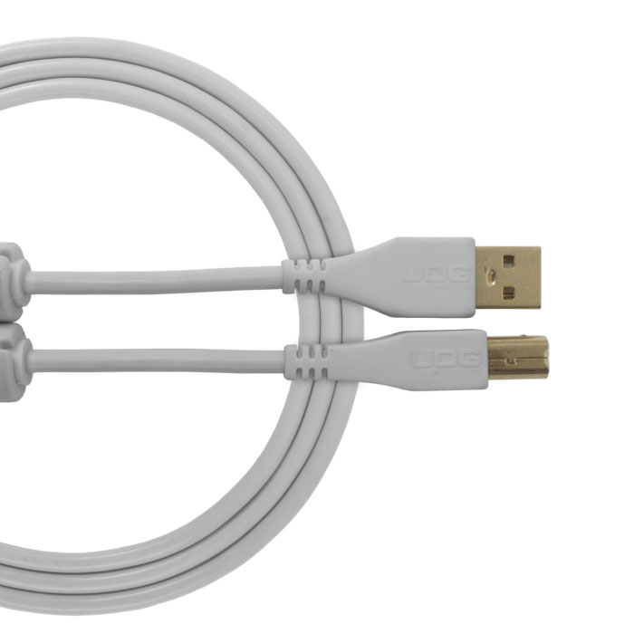 Ultimate Audio Cable USB 2.0 A-B White Straight  1m