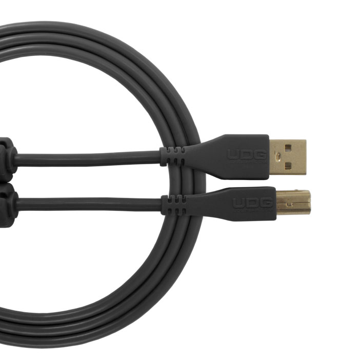 Ultimate Audio Cable USB 2.0 A-B black Straight  1m