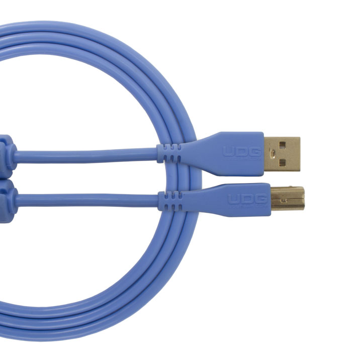 Ultimate Audio Cable USB 2.0 A-B Blue Straight 1m