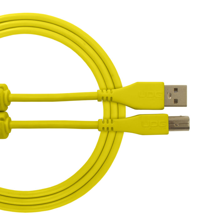 Ultimate Audio Cable USB 2.0 A-B Yellow Straight 2m