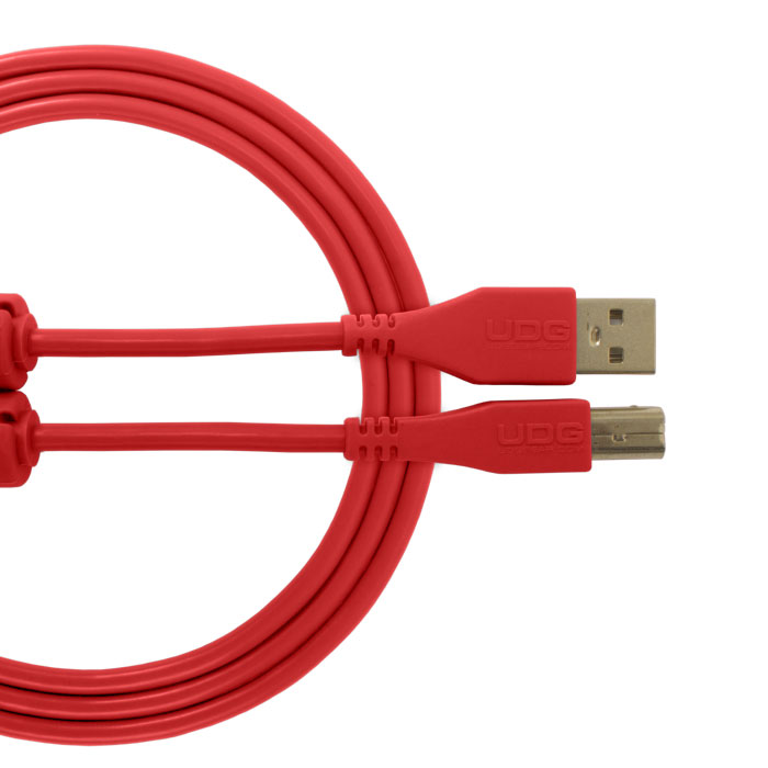 Ultimate Audio Cable USB 2.0 A-B Red Straight 3m