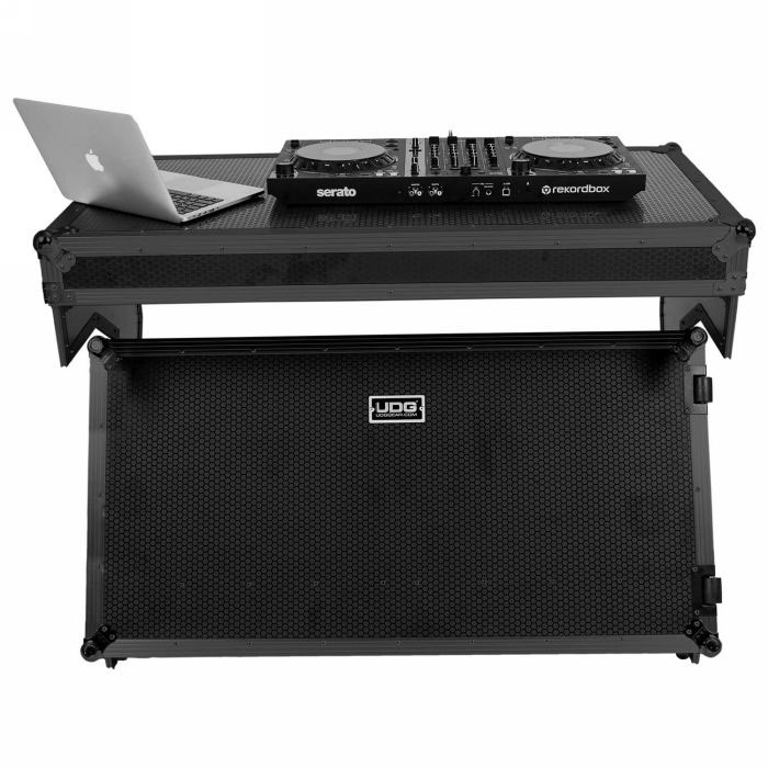 UDG Ultimate Flight Case Portable Z-Style DJ Table Black Plus (Wheels) (Let op! afwijkende transportkosten mogelijk na bestelling)