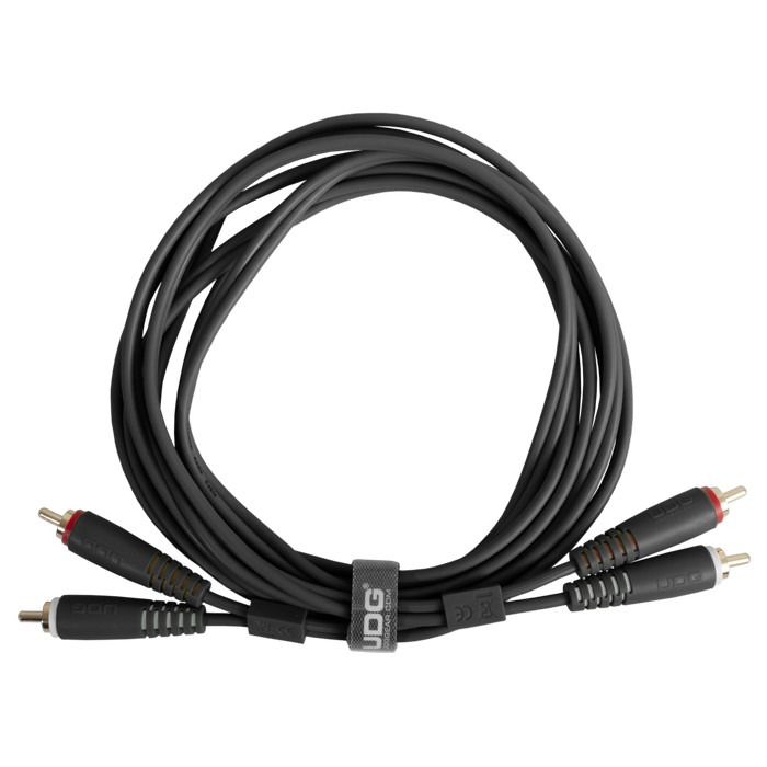 Ultimate Audio Cable Set RCA - RCA Black Straight 1,5m