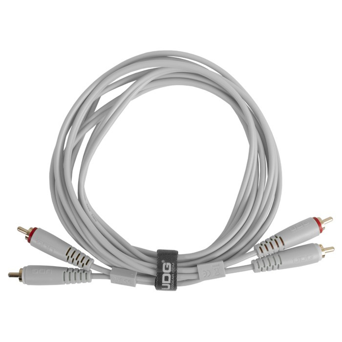 Ultimate Audio Cable Set RCA - RCA White Straight 1,5m