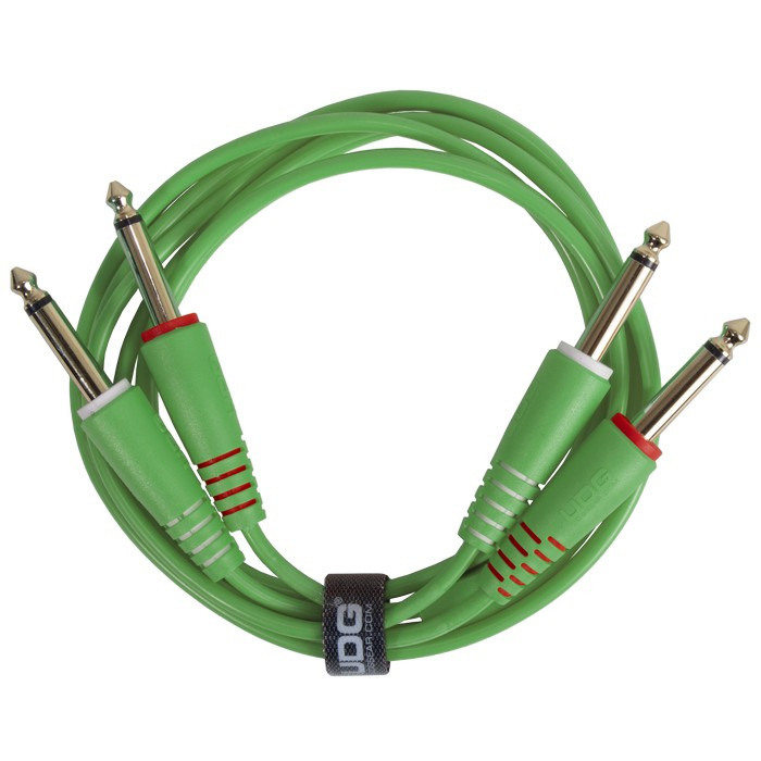 Ultimate Audio Cable Set 1/4'' Jack-1/4'' Jack Green Straight 1,5m