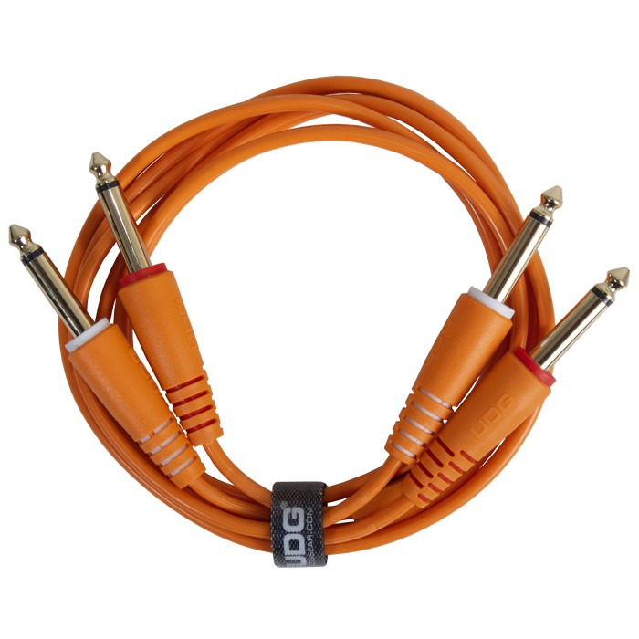 Ultimate Audio Cable Set 1/4'' Jack-1/4'' Jack Orange Straight 1,5m