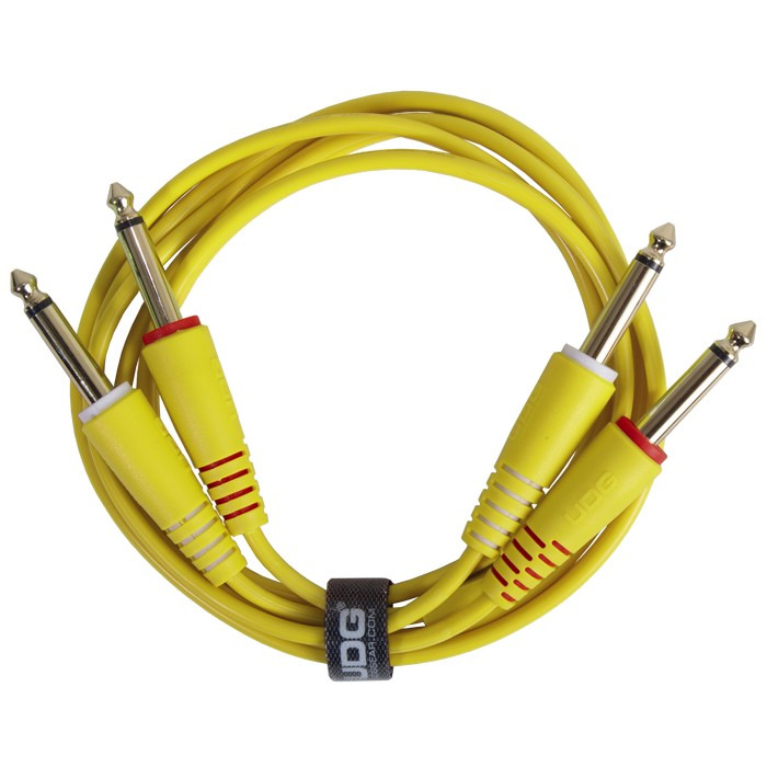 Ultimate Audio Cable Set 1/4'' Jack-1/4'' Jack Yellow Straight 1,5m
