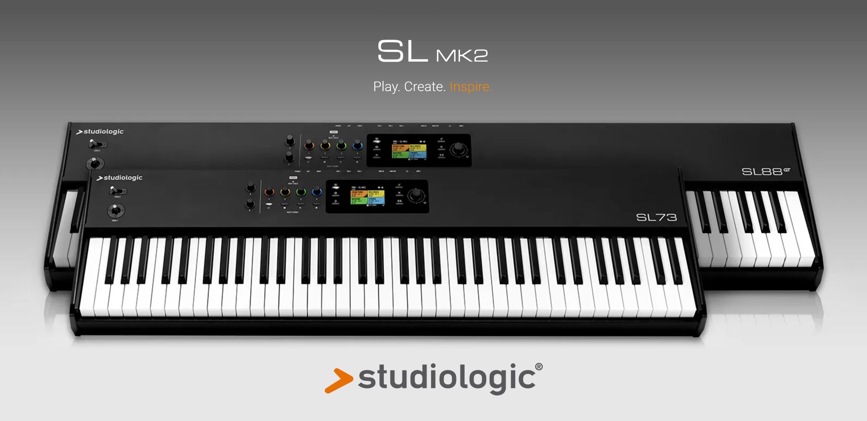 <div>Studiologic <br><strong>SL mk2<br></strong>Play. Create. Inspire.</div>