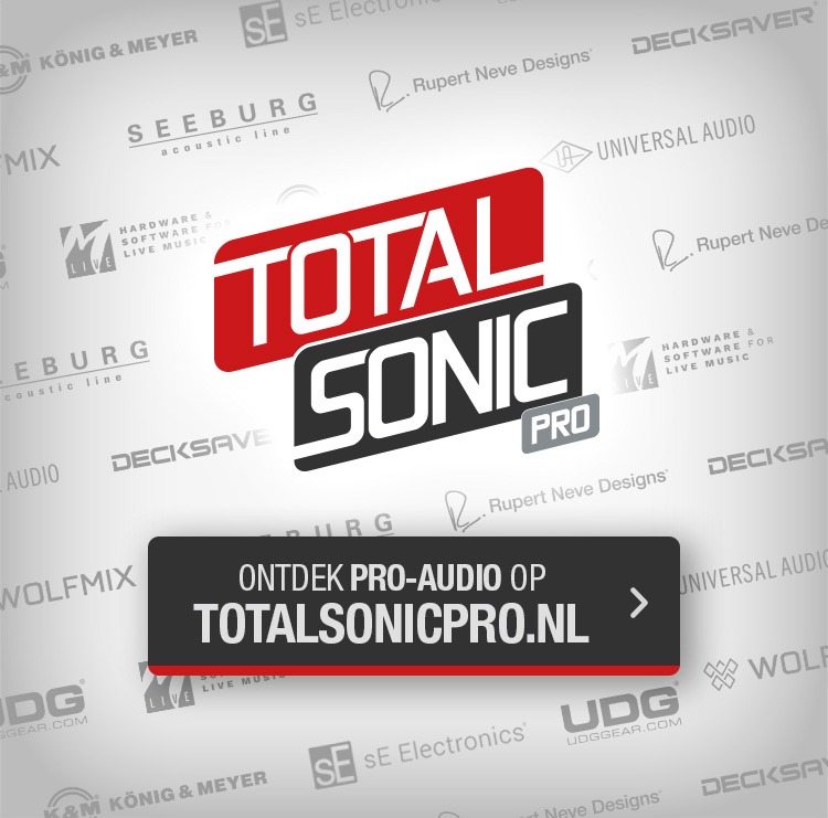 <div>Ontdek Pro-Audio op<br><strong>TOTALSONICPRO.NL</strong></div>