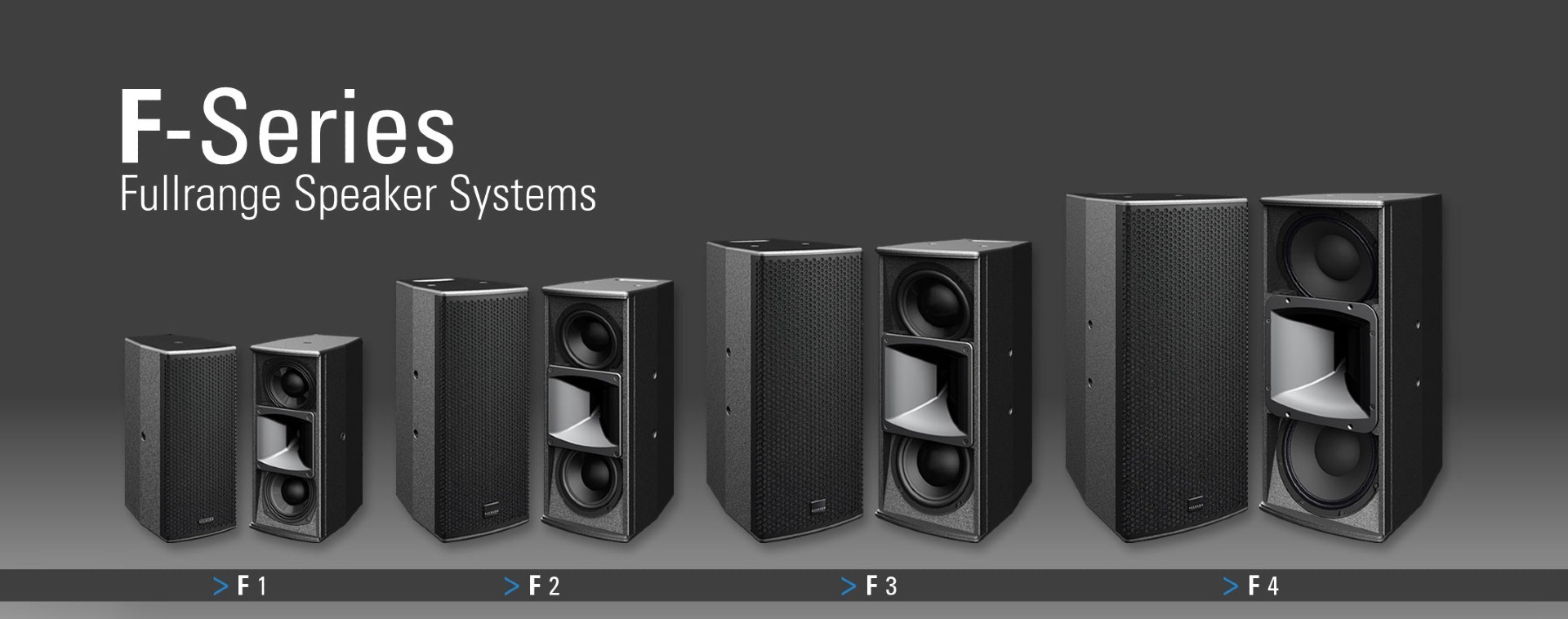 F-serie Fullrange speakers