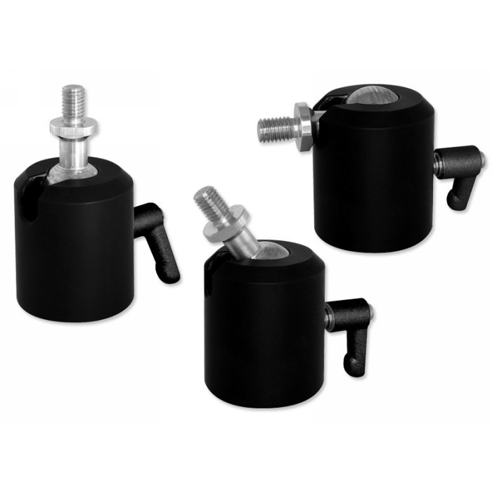 Flange with ball and socket joint