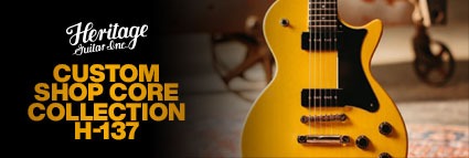 <div>Heritage Guitar Inc.<strong><br>Custom Shop Core Collection H-137</strong><br>P90s Solid Body Electric</div>