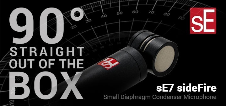 <div>sE Electronics<strong><br>sE7 sideFire<br></strong>Small Diaphragm Condenser Mic</div>