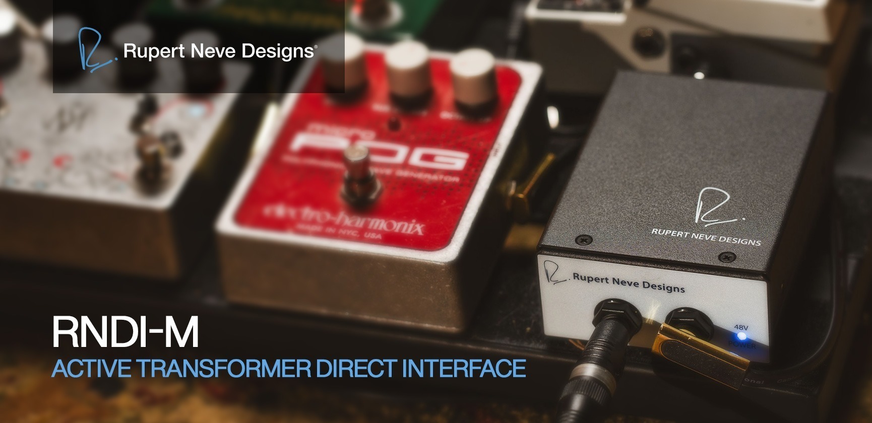 <div>Rupert Neve Designs<br><strong>RNDI-M</strong></div><div>Compact Active Transformer Direct Interface</div>
