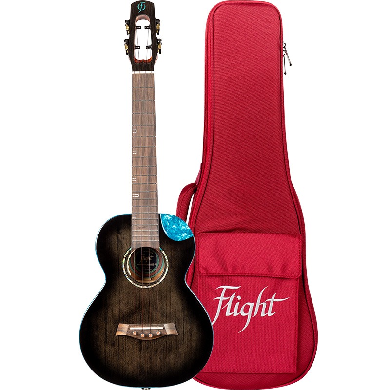 NIGHTHAWK TENOR EQ-A, Solid Spruce&Mahogany Tenor Uke, Stain