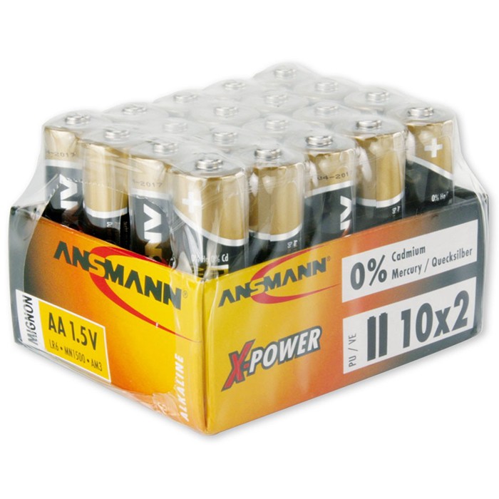Alkaline X-Power AA 10 x 2-pcs in plastic