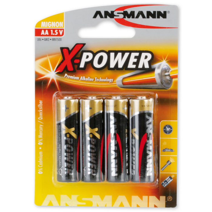 Alkaline X-Power AA 4-pcs blister