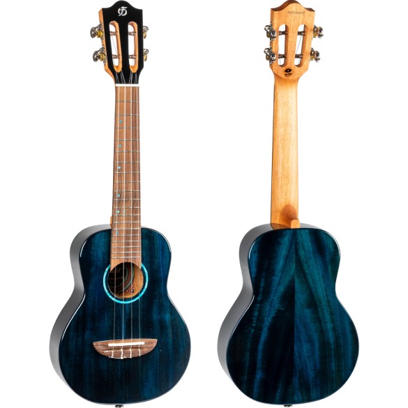 IRIS TINTA CONCERT TDB, Solid Mahogany Concert Uke, tr. Blue
