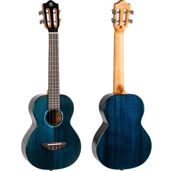 IRIS TINTA TENOR TDB, Solid Mahogany Tenor Uke, tr. Blue