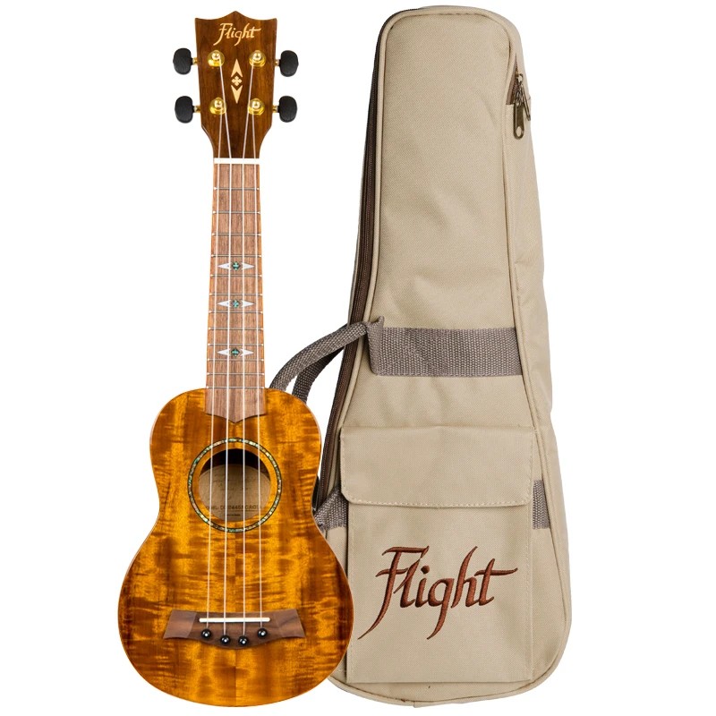 DUS 445 ACACIA, Soprano Uke, ++ Acacia/Koa Gloss