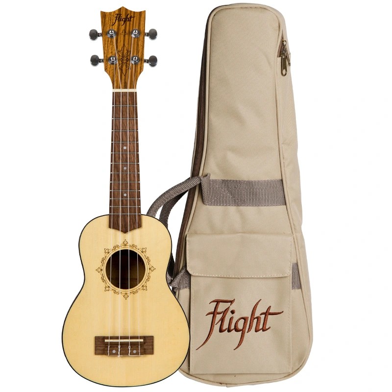 DUS 320 SP/ZEB, Soprano Uke, Spruce/Zebrano