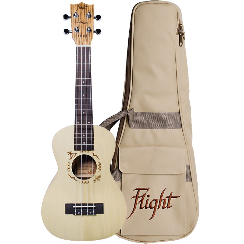 DUC 325 SP/ZEB, Concert Uke, Spruce/Zebrano