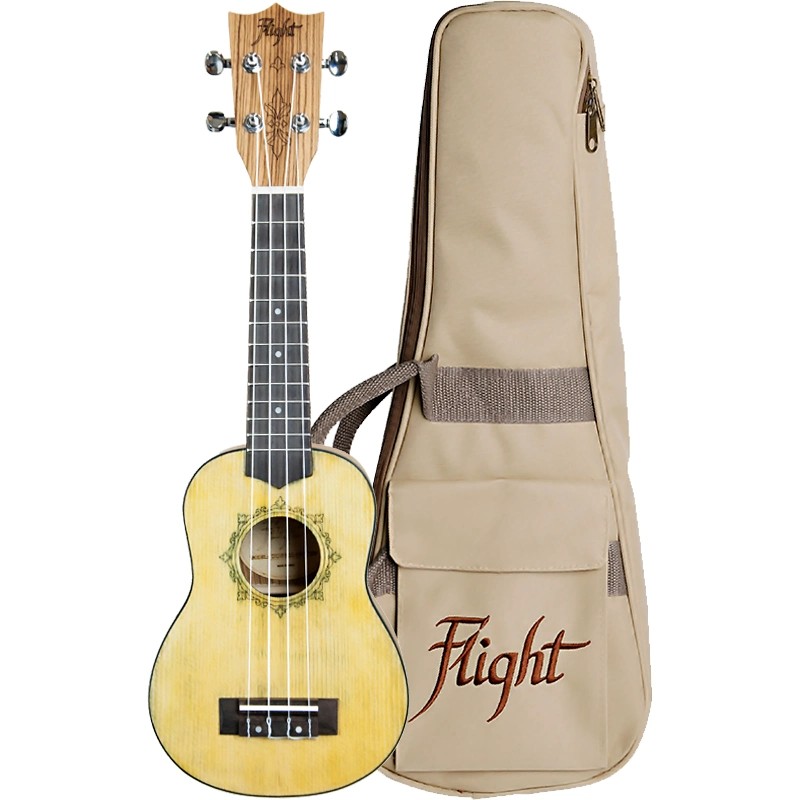 DUS 330 RELIC, Soprano Uke, Spruce/Zebrano, relic