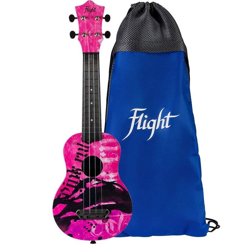 UTS-40 PINK RULES, Soprano Uke, Pink