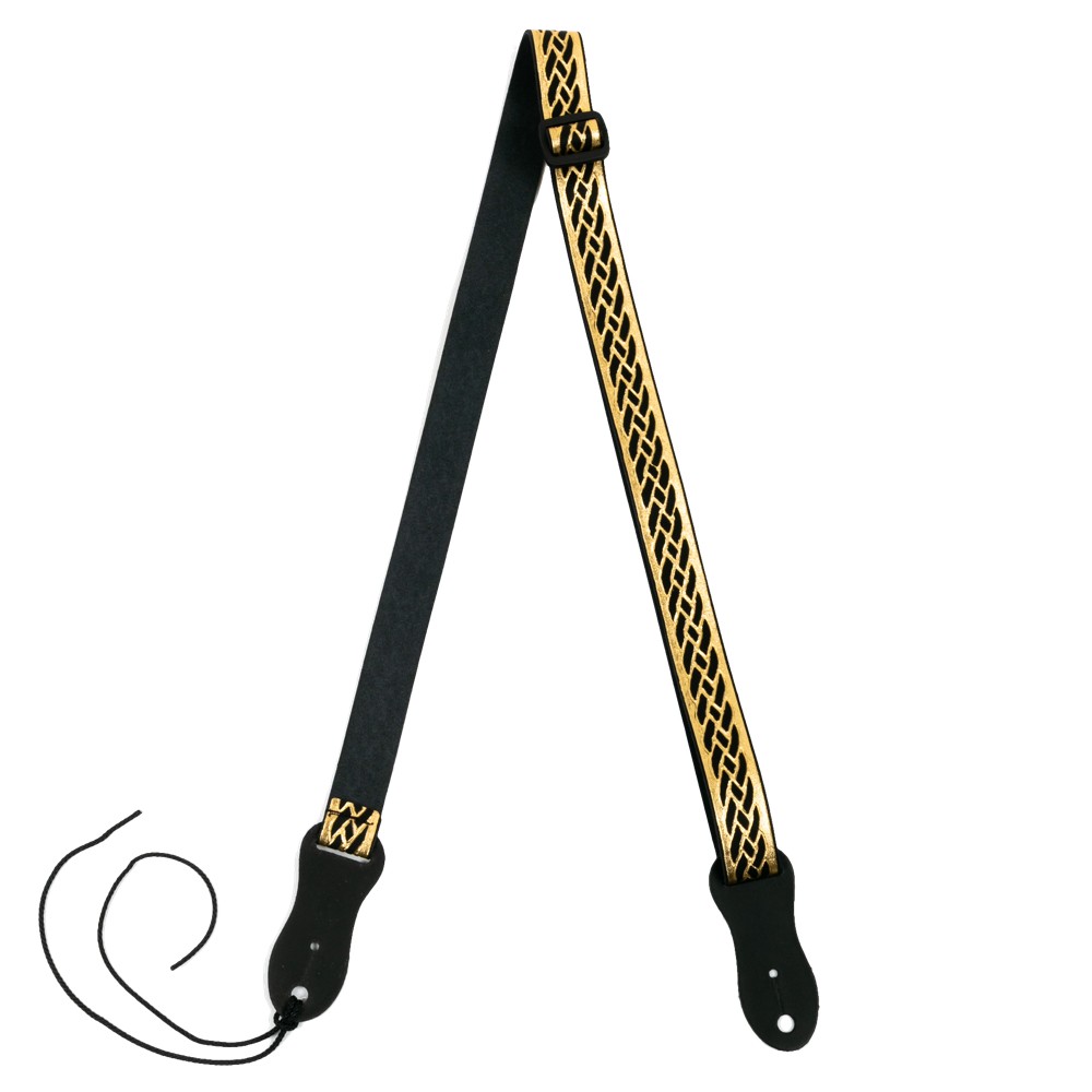 S47 Black Gold, Uke nubuck strap, EU Handmade, B gold