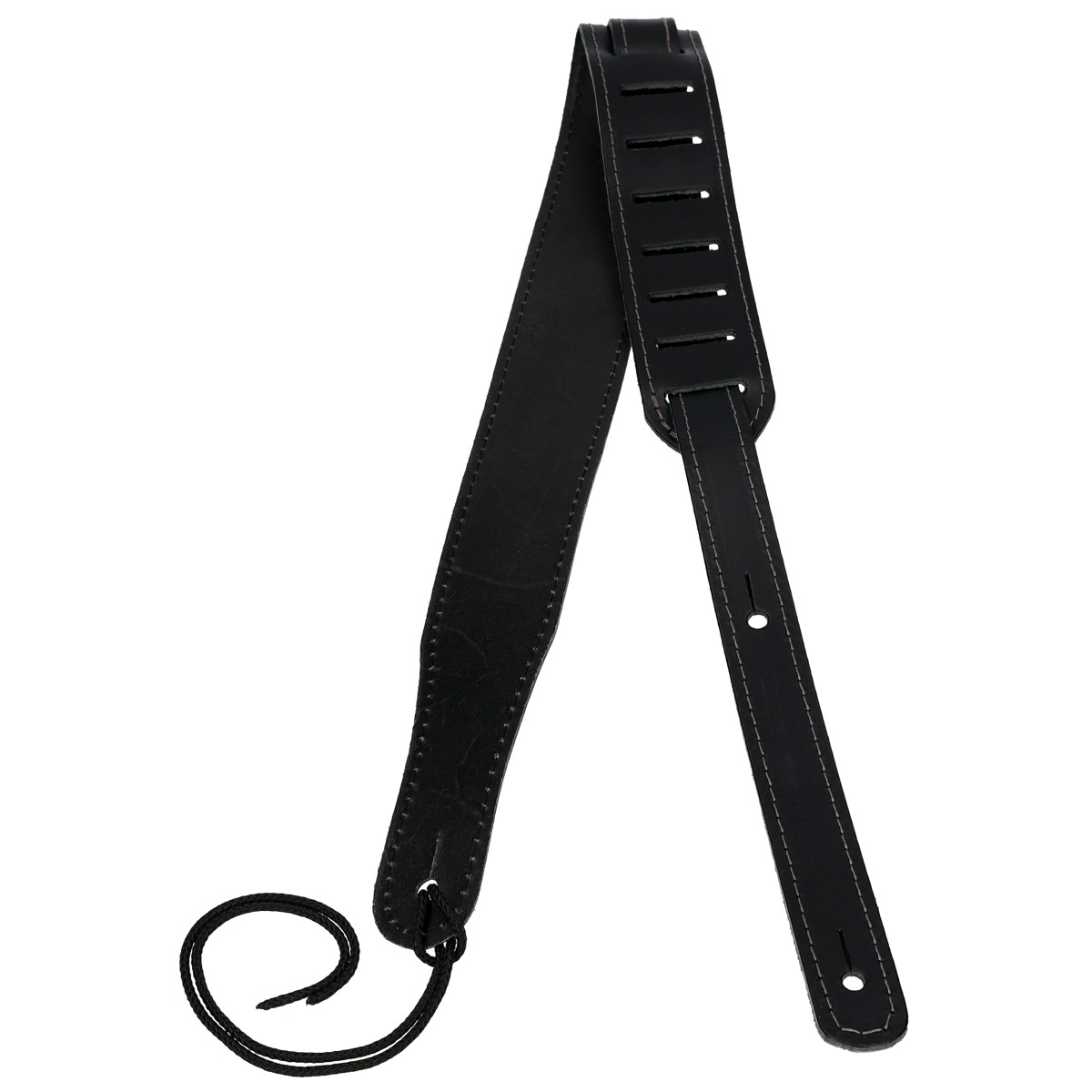 S51 Black leather, Uke leather strap, EU Handmade, Black