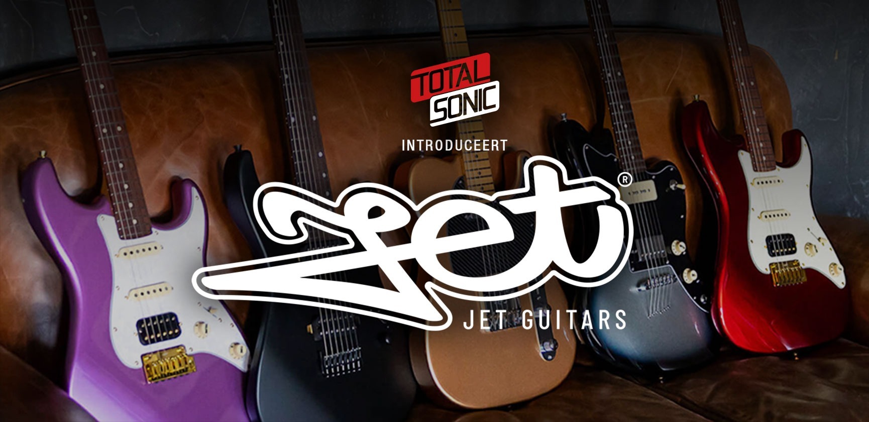 <div>Total Sonic introduceert<br><strong>JET Guitars</strong><br>Alleen in Nederland</div>
