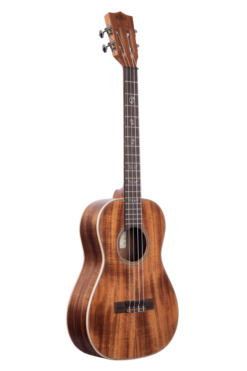 Kala All Solid Acacia Baritone Ukulele w/Case