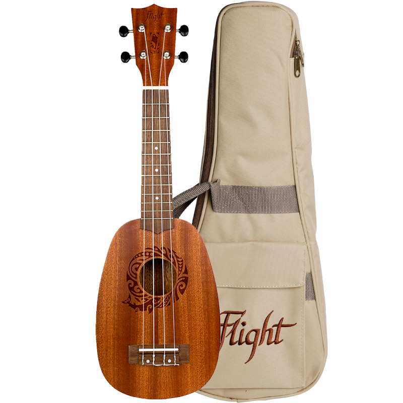 NUP 310 PINEAPPLE, Soprano Uke, Pineapple, Sapele