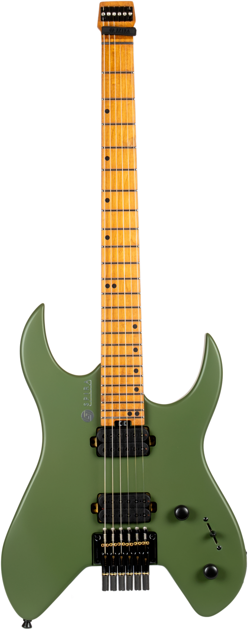 S-400 HEADLESS MGR, S-style headless Satin Green