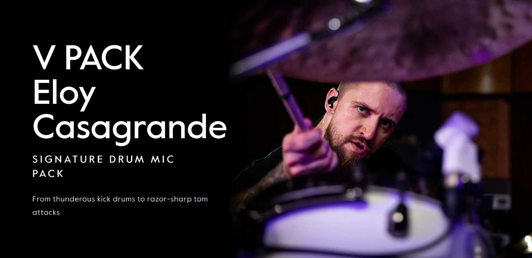 <div>sE Electronics<br><strong>V PACK Eloy Casagrande</strong><br>Signature pack drum mics</div>