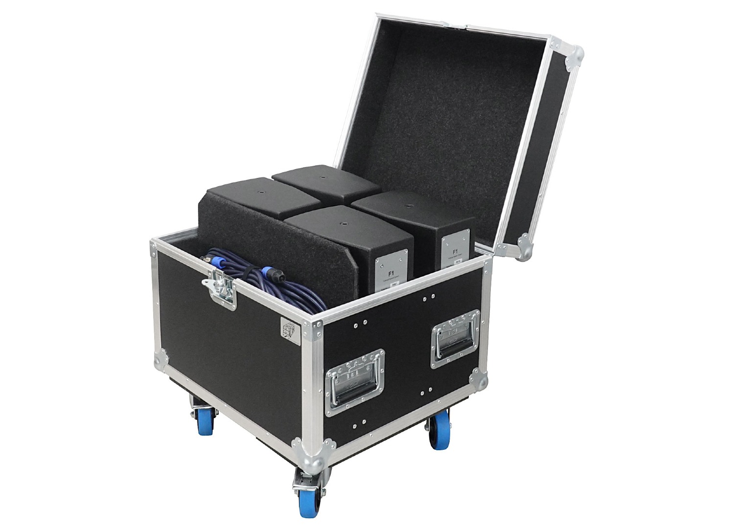 Flightcase for 4x F1 incl. space for accessories
