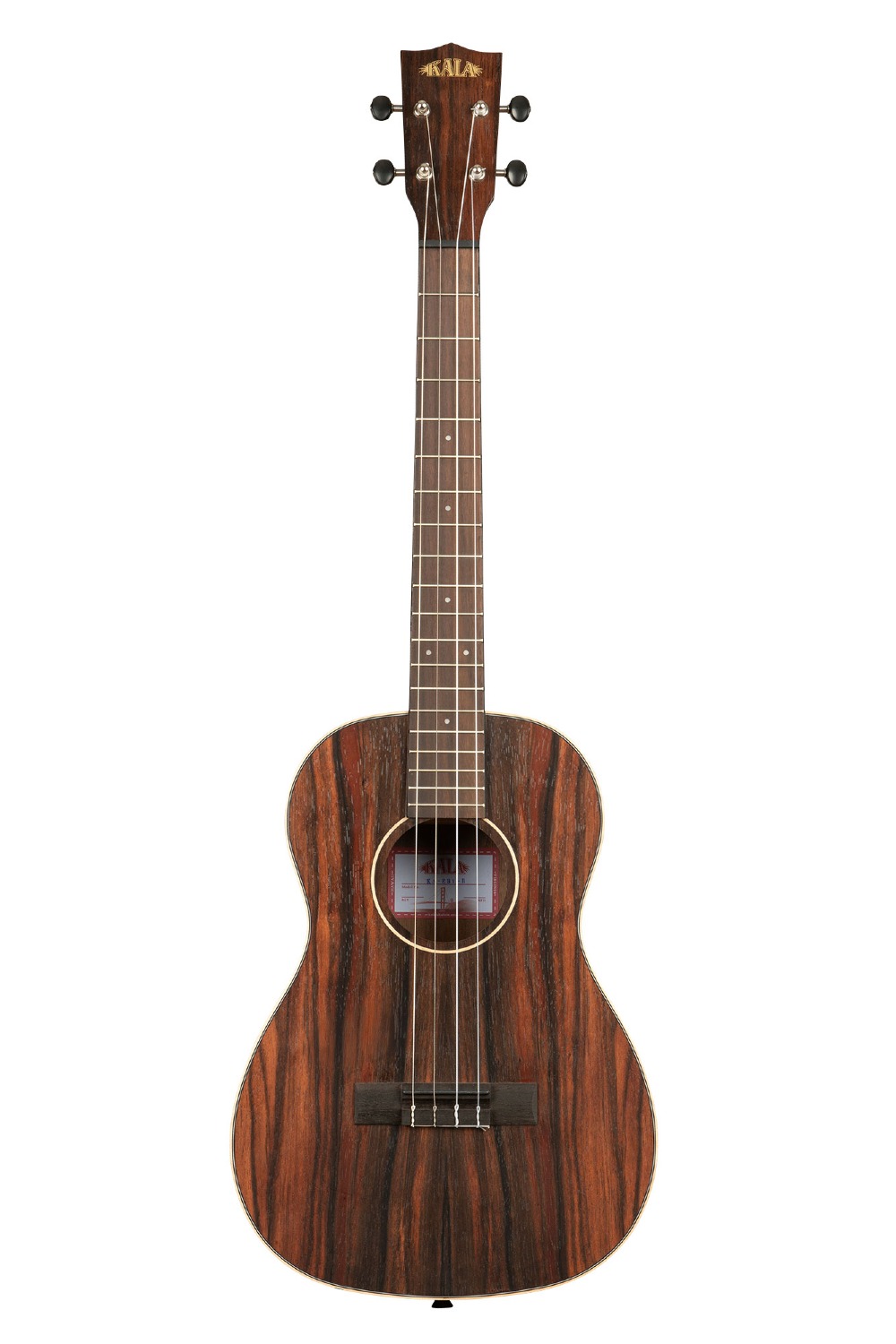 Kala Striped Ebony Baritone Ukulele w/Bag